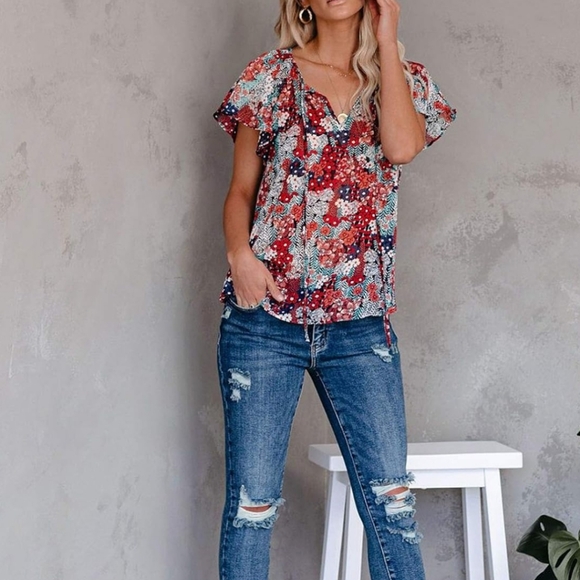 Nwt Womens Boho Top Size Medium - Picture 5 of 5